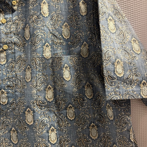 Reyn Spooner Hawaiian Aloha Shirt Pullover Pineapple Print Cotton Blend Sz XL - Picture 6 of 12